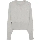 Bershka Cardigan gris chiné