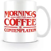 Stranger Things Mug de - Coffee and Contemplation - pour Indifférent - blanc - Taille Standard