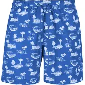 Urban Classics Shorts de bain bleu / blanc