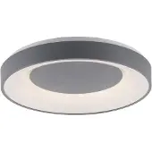 JUST LIGHT Plafonnier LED rond avec télécommande ANIKA gris-blanc 26,5 W, nuances de blanc, 1 450 lm, métal, dim. : 7,8 x 48 x 48 cm, IP20,