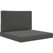 vidaXL Coussin de canapé d'extérieur 2 pcs Anthracite Polyester