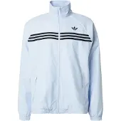 Adidas Originals Veste mi-saison 'CHEST STRIPES TRACK' bleu clair / noir