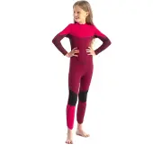 Jobe Boston 3/2 Mm Junior Long Sleeve Back Zip Shorty Rouge 14 Years Enfants