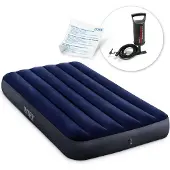Intex Matelas gonflable 191x99x25 cm avec pompe à piston 64757
