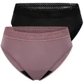 Schiesser Slip ' Care ' violet / noir