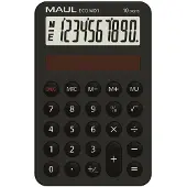 MAUL Calculatrice de poche Solar ECO MD1 noire (Panneau solaire)