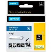Dymo 1805417 - (19 mm) - Blanc sur bleu - Ruban