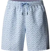 Hackett London pour homme. HMB100023 Maillot de bain bleu cristallin (S), Blanc, Beachwear, Polyester