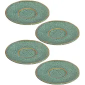 Leonardo Soucoupes à Café Leonardo Matera Vert 11 cm (4-pièces)
