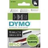 Dymo 45811 (S0720910) - (19 mm) - Blanc sur noir - Ruban