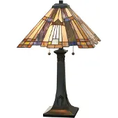 QUOIZEL Grande lampe de table Tiffany 63,5cm
