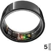 Ultrahuman AIR Smart Ring, Aster Black- taille 5