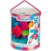 Battat Toys Seau de blocs de soies avec 50 pièces