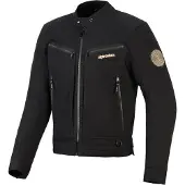 Alpinestars Veste de moto en textile Bruiser, noire, taille M