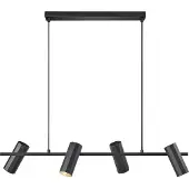 Nordlux Alanis lustre LED suspendu, Variante : Ø 60 x 150 mm, 900 mm, 15 W, GU10, noir