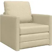 vidaXL Canapé-lit 60cm Tissu Crème