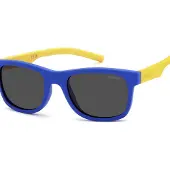 Polaroid Lunettes de Soleil PLD 8020/S 46/18/125 Blue yellow Rubber frames KIDS PLD 8020/S