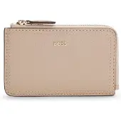 BOSS Porte-cartes en cuir grainé orné du logo