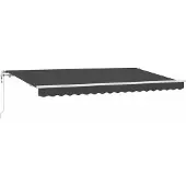vidaXL Store rétractable Anthracite 400 x 200 cm Tissu