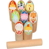 Goki Viking animal Kubb, dans un sac en coton