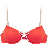 Copenhagen Studios Hauts de bikini orange foncé / blanc
