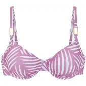 LASCANA Hauts de bikini lilas / blanc