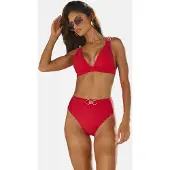 Lipsy Hauts de bikini rouge foncé