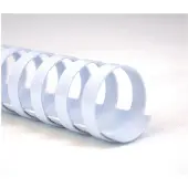 GBC Baguettes à relier , plastique, Ø 14 mm, 100 p., blanc