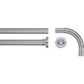 Sealskin Barre de rideau de douche d'angle 90x90 cm Chrome