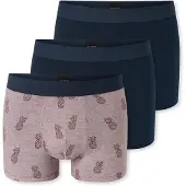 Schiesser Boxers ' 95/5 ' beige / bleu foncé