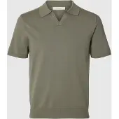 Selected T-Shirt 'SLHTeller' greige