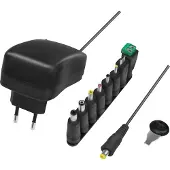 Logilink PA0198 Adaptateur secteur universel avec port USB, 24 Watt, noir