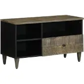 vidaXL Armoire TV 80x33x46 cm en bois massif de manguier