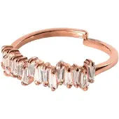 Purelei Bague 'Powder' or rose / transparent