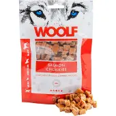 Woolf Snack Pour Chien - - Bocconcini Doux De Saumon - 100% Naturel - Moins De 1 Kg