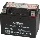 Xtreme Batterie moto -Gel, 12 V, 4 Ah, sans entretien, polarité droite, référence 82-330#