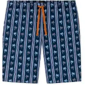 Schiesser Pantalon de pyjama 'Mix Relax' bleu marine / bleu roi / gris