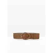 Bonprix Ceinture taille haute tressée, aspect raphia