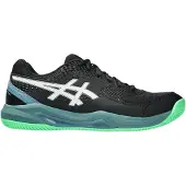 Asics pour homme. 1041A414 Chaussures Gel-Dedicate 8 Padel noir, vert (41.5), Plat, Lacets, Casuel, Sport, Multisport