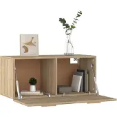 vidaXL Armoire Murale Chêne Sonoma 80x35x36,5 Cm Bois D'ingénierie