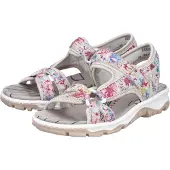 Rieker Sandales de randonnée beige / gris clair / rose / blanc