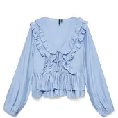 Vero Moda Chemisier 'VMZoey' bleu ciel