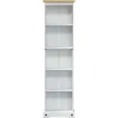 vidaXL Bibliothèque Blanc 46 x 20 x 170 cm Pin massif