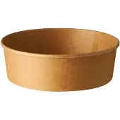 Papstar Saladier jetable Pure , 500 ml, Ø 150 x H 46 mm, compostables, en carton, brun, 50 pièces