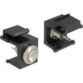 DeLOCK Bouton-poussoir Keystone noir -