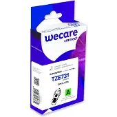 Wecare Ruban compatible avec BROTHER TZE-731 noir sur jaune (1.20 cm, Vert)
