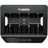Varta LCD Universal Charger+ - Chargeur de piles 4 heures - (pour 4xAA/4xAAA, 4xD, 4xC, 1x9V) + adaptateur secteur AC (USB)