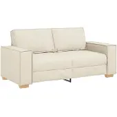 vidaXL Canapé 2 places en lin 180 x 78 x 84 cm
