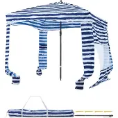 Vevor Tonnelle de Plage 1,83x1,83 m