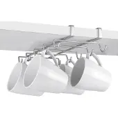 Metaltex 364928039 Porte-tasses/mugs My-Mug, argent métallisé